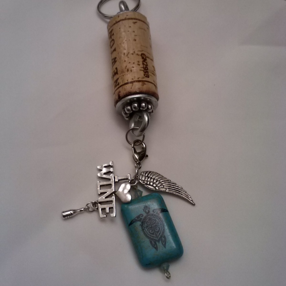 Wine Cork Keychains